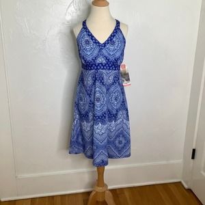 ZX Outdoor Celeste Racerback Bandana Print mini dress size L NWT